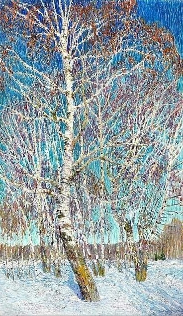 Февральская лазурь. Игорь Грабарь.