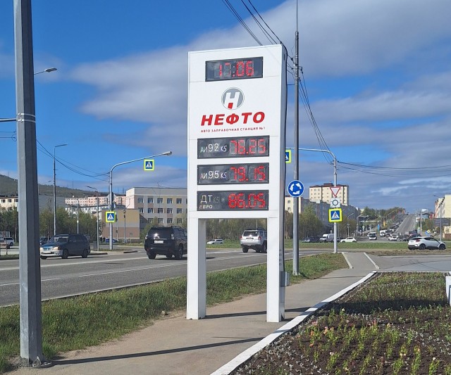 Симферополь. Вот по какой цене я сегодня заправился...