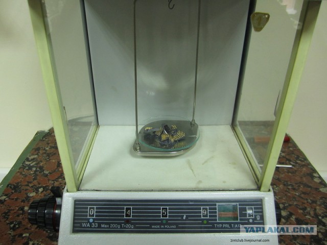 Как определяют содержание золота в радиодеталях