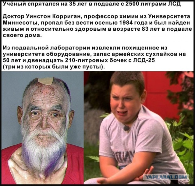 Подпольный химик хотел спасти мир, изготовив 750 миллионов доз ЛСД