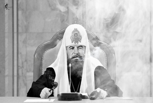 Тёма жжабит Патриарха (Пририсуй патриарху усы )