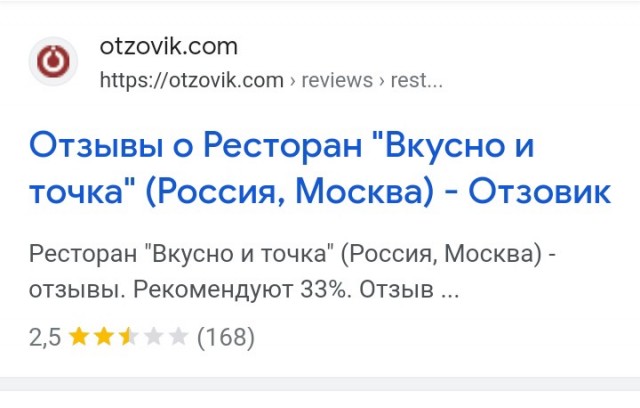 "Вкусно и точка " - Доставки не будет