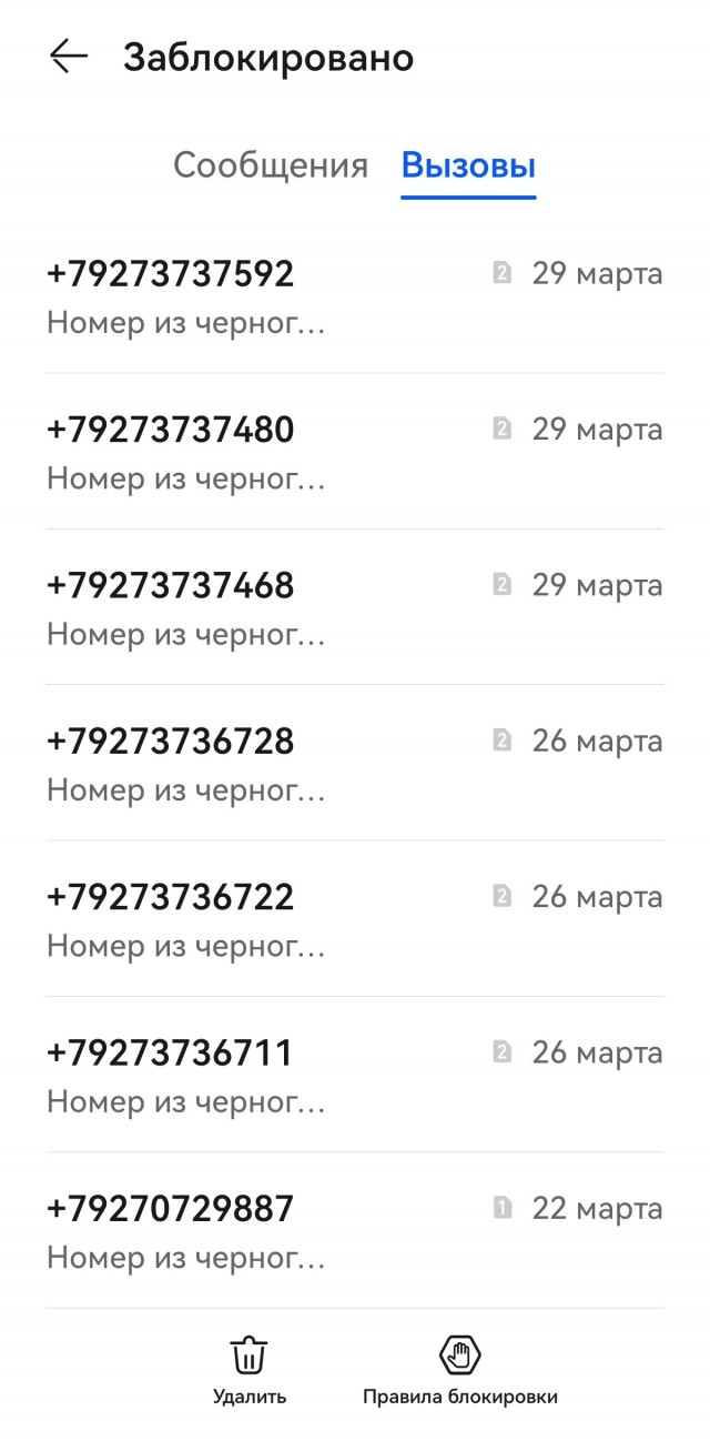Спам звонки довели меня. Помогите