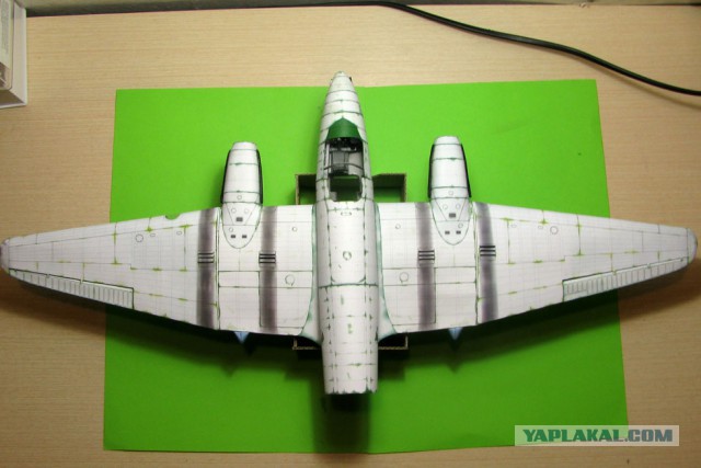 Пе-3. Модель самолета из бумаги