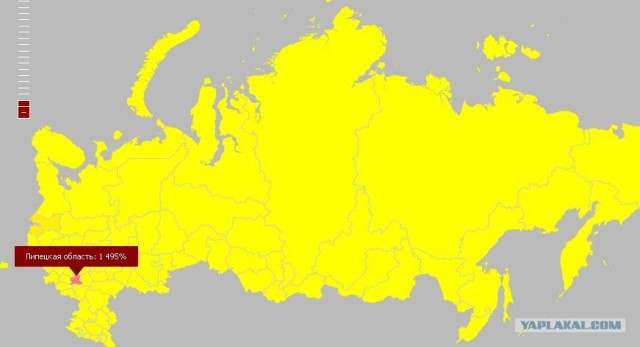 Яндекс: Популярность слова на карте