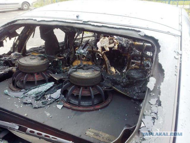 В Татарстане недовольные соседи сожгли во дворе машину