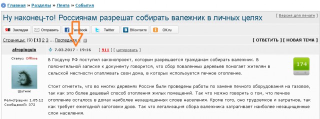 В Госдуме предложили разрешить россиянам бесплатно собирать валежник