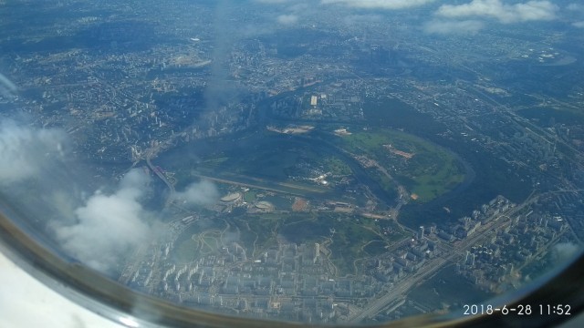 Москва с высоты 386 километров