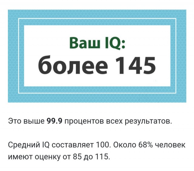 А какой у Вас IQ?