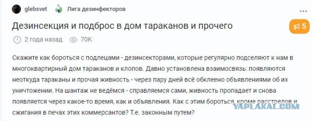 Про тараканов