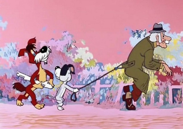 Пес ддорвался до фонтана - веселье же!