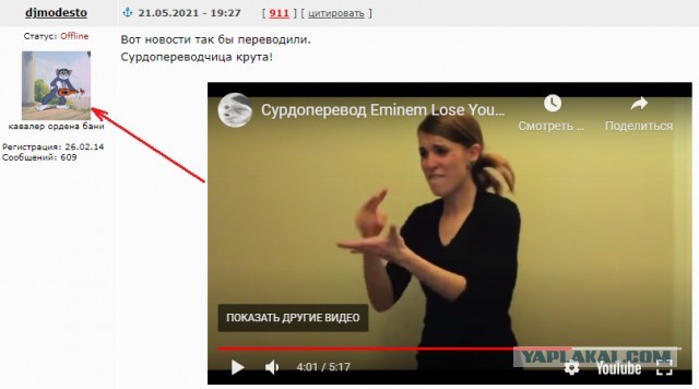 Сурдоперевод "Eminem - Lose Yourself"