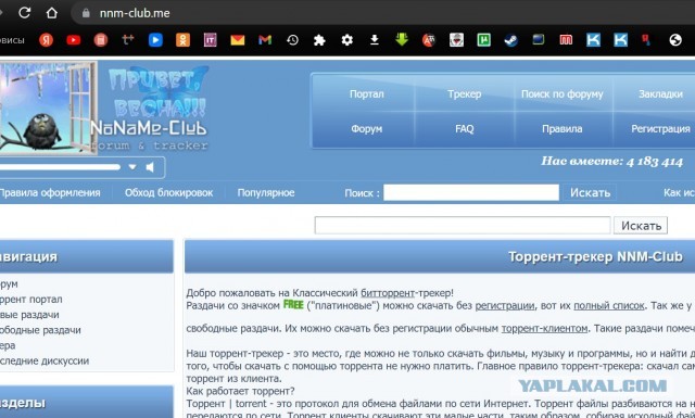 Торренты разблокированы