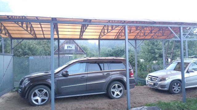 Навес гаражный d34l140
