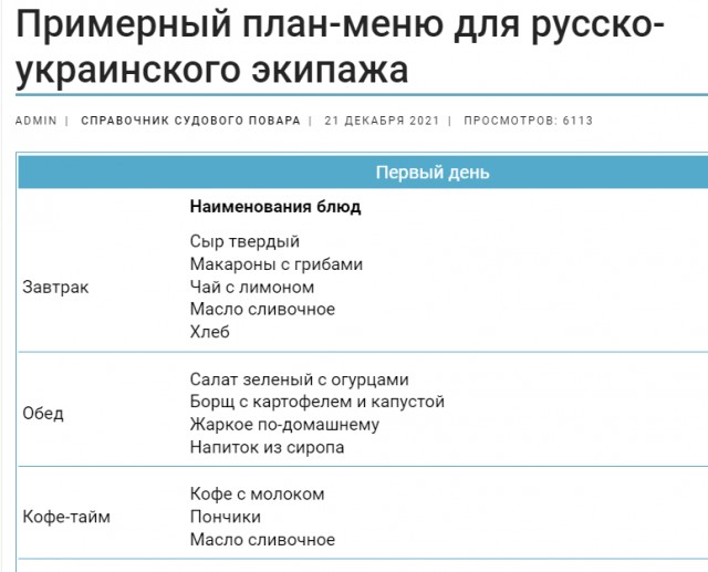 Записки моряка. Новый Год в море