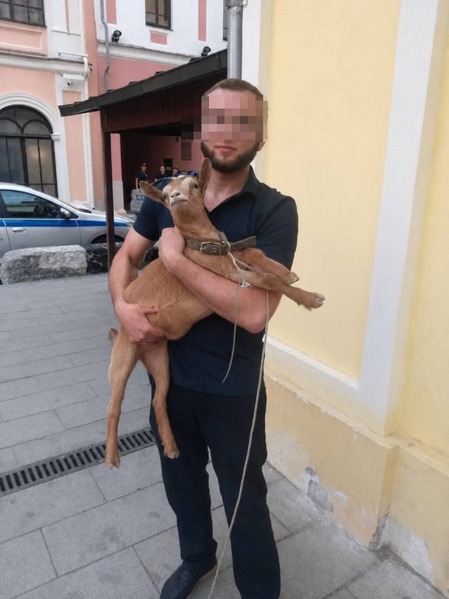 Козопас на красной площади