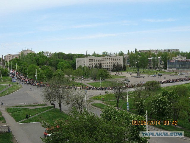 9 Мая из маленького города Брянка Луганской обл.