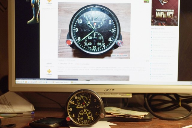 Самолетные часы с секундомером АЧС-1