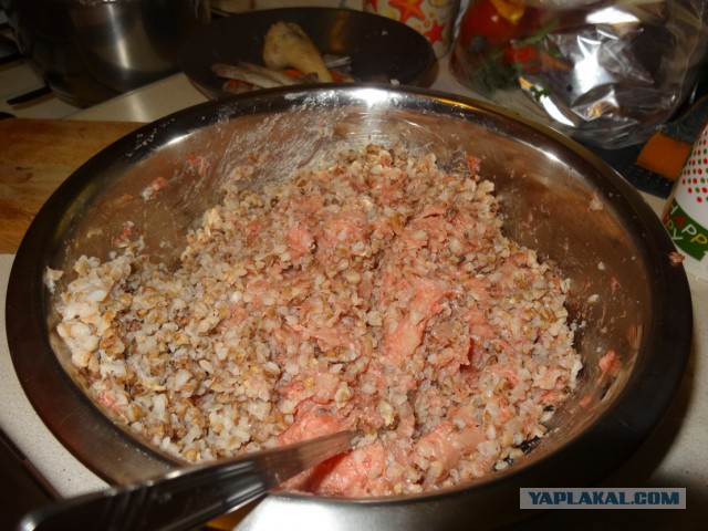 Котлетки мясо-гречневые