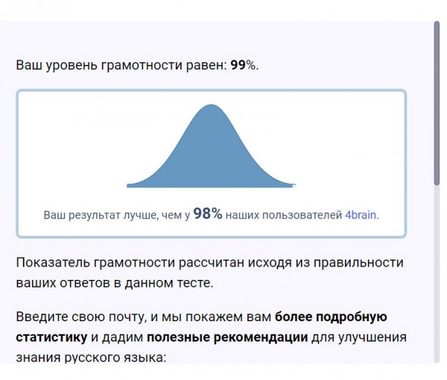 Тест на знание русского языка.