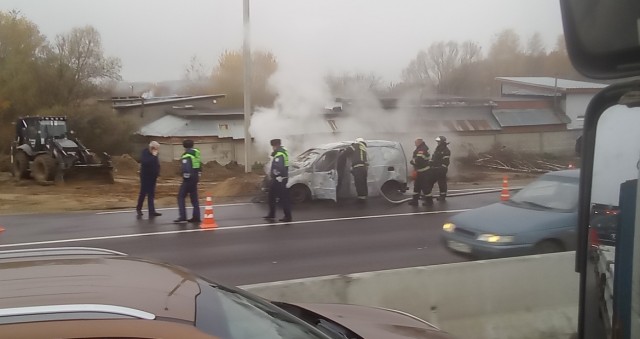 Сгорел автомобиль.