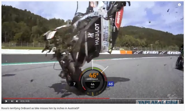 Серьезная авария в Moto GP