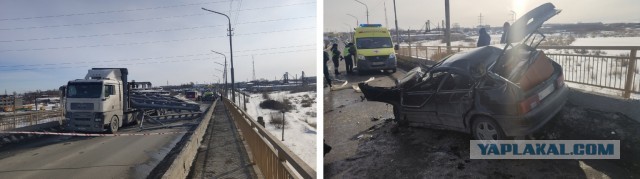 Страшное ДТП на Омском мосту под Курганом