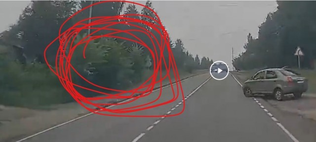 Утро. Дама решила развернуться