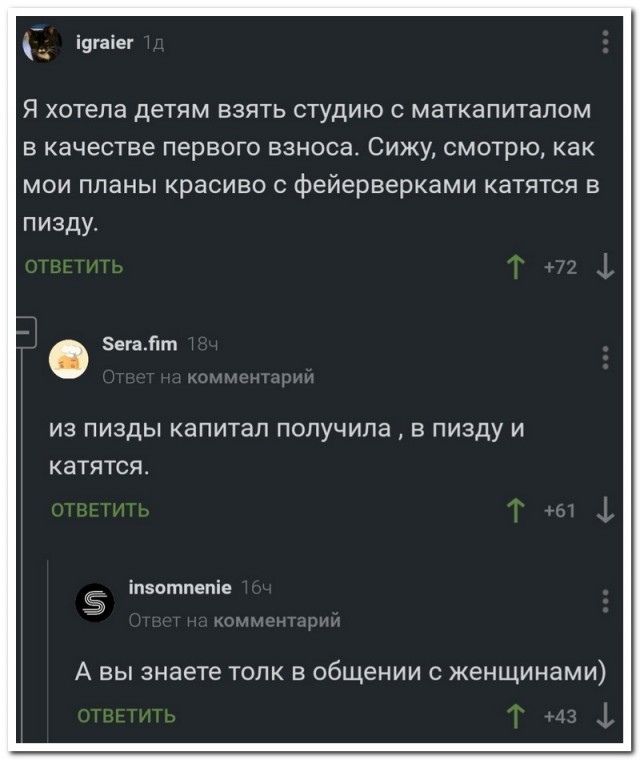 Забавные комментарии из социальных сетей 07.03.22
