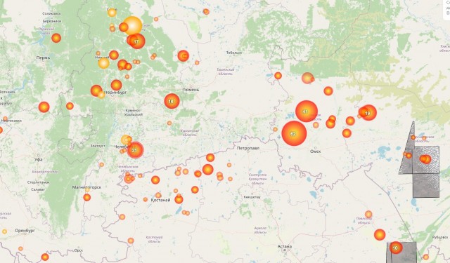 В свердловском поселке Сосьва сгорели 92 строения, погиб один человек
