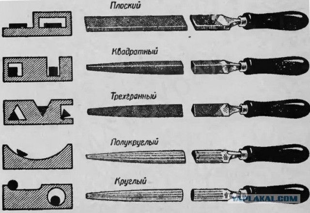 Летели два напильника, летели на боку