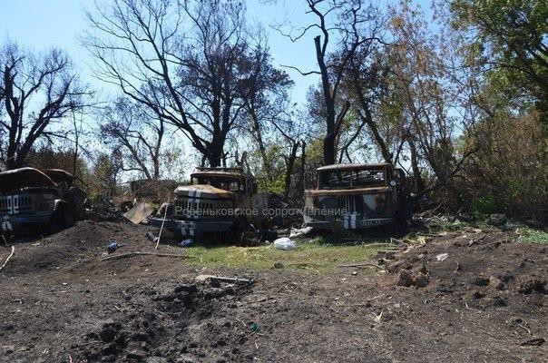 Горелая техника укропов 17-18 августа 2014 г