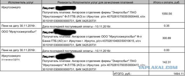 Обменялся с товарищем из Мариуполя счетами за отопление за Ноябрь. Я из Донецка