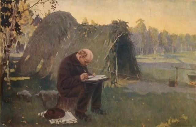 Шалаш с сыном построили