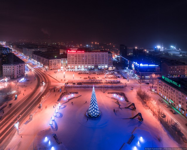 Полярная ночь. Мурманск