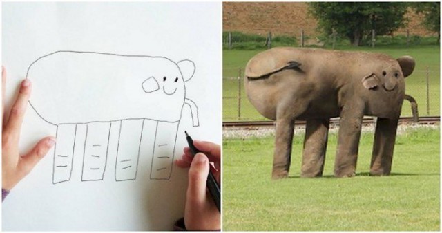 Отец фотошопит рисунки своего 6-летнего сына
