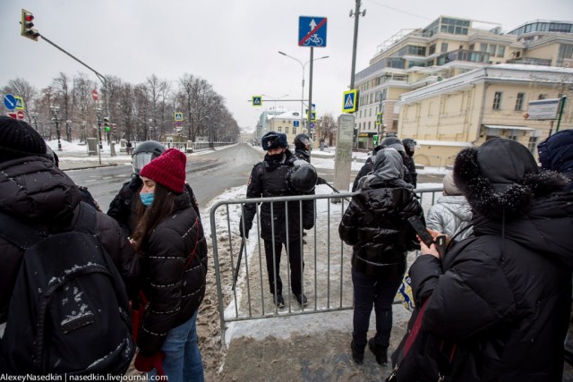 Москва. 31.01.2021. Полицейское безумие