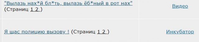 "Вылазь нах*й бл*ть, вылазь ёб*ный в рот нах"