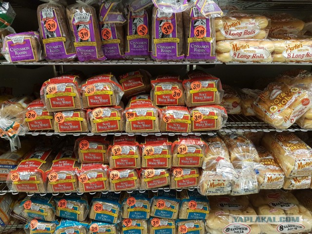 Цены в простом супермаркете, Нью-Йорк.