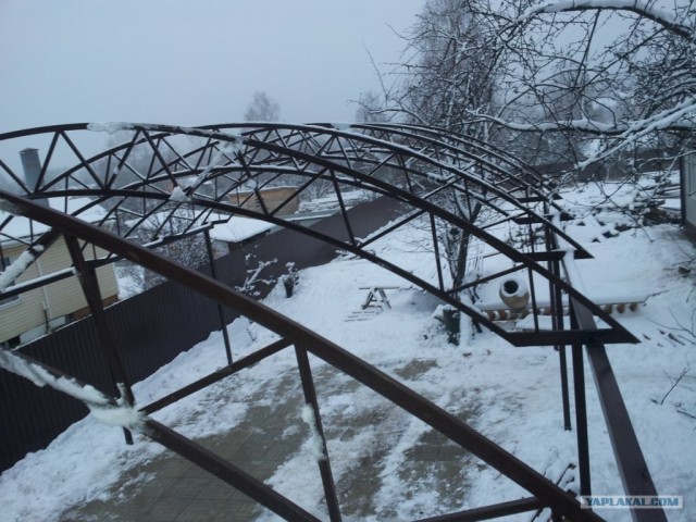 Как собираются навесы под машины