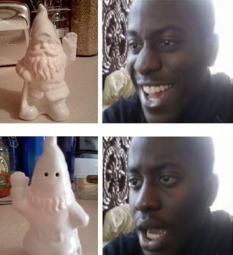 Подарили как-то негру солонку