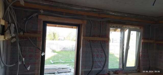 Дачный домик с баней часть 2