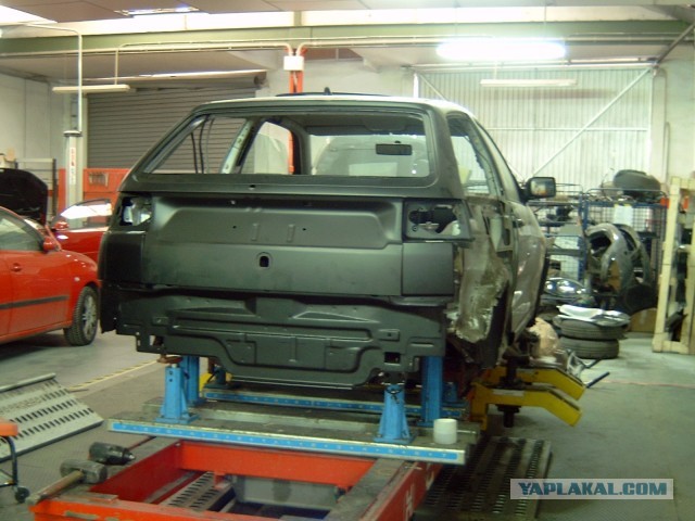 Ремонт автомобиля со сложным перекосом.