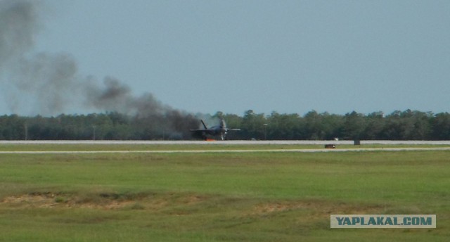 F-35 внезапно вспыхнул в ходе учебного полета