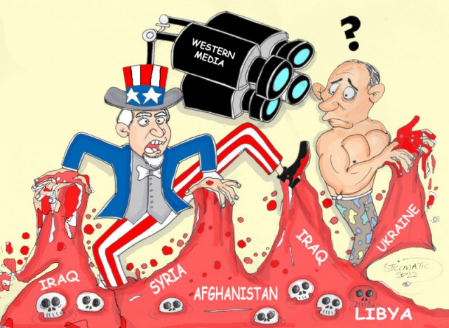 Заграничные сводки карикатурного фронта