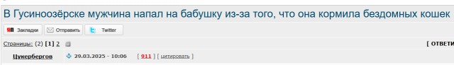В Гусиноозёрске мужчина напал на бабушку из-за того, что она кормила бездомных кошек
