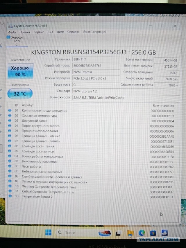 [СПб\РФ] Ноутбук 15.6" Asus A512D Ryzen 3200U + 8Gb + SSD 250Gb