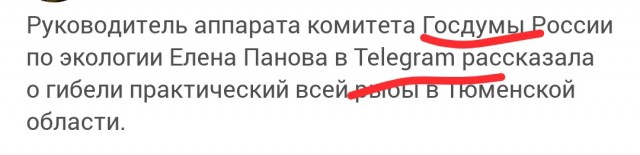 В Госдуме заявили о гибели почти всей рыбы в Тюменской области