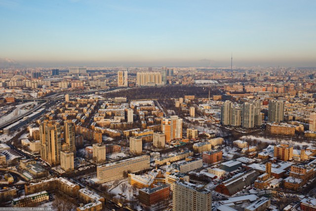 Москва с высоты птичьего полета