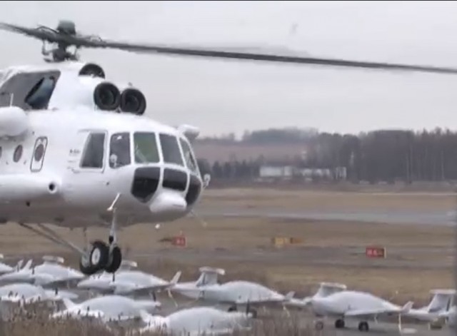 Пилотаж Ми 8  в Пулково